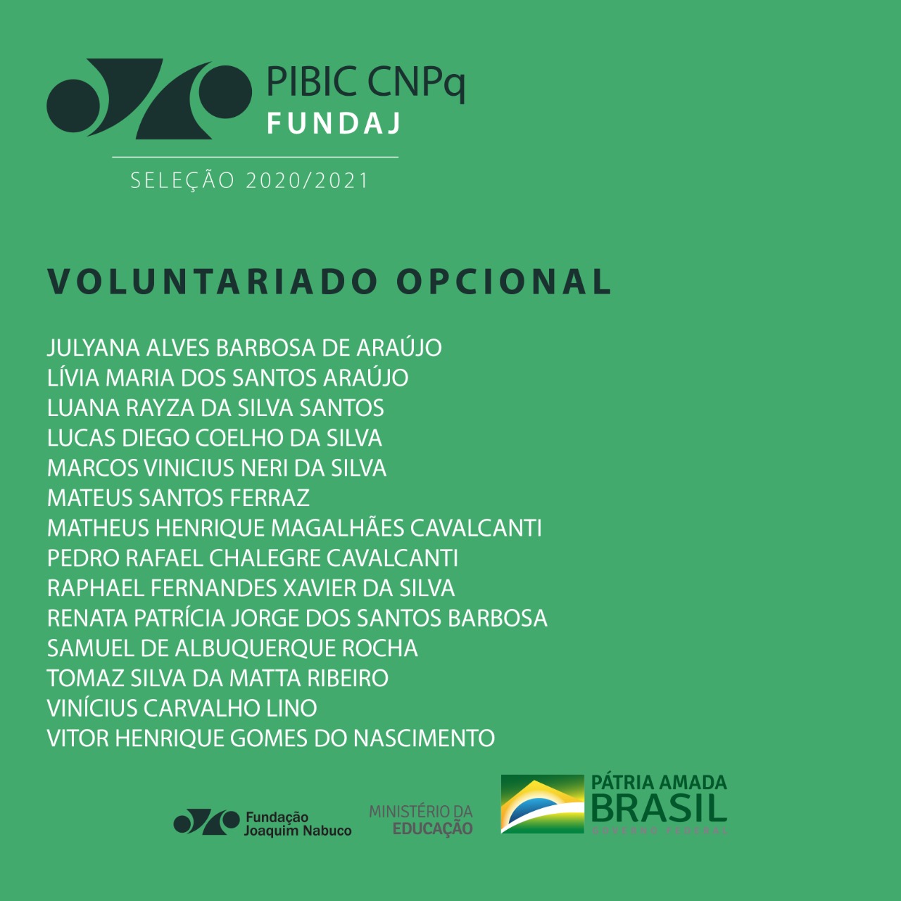 voluntarios pibic 2020 2